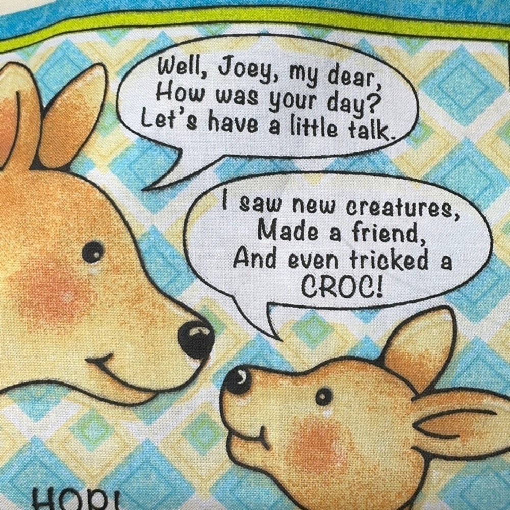 Colorful Animal Story Fabric Panel HOP by Marie Cole - Picture 9 of 11
